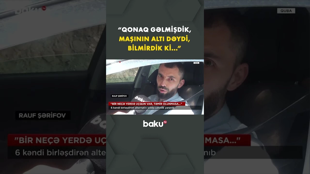 Bu kəndə nə girmək olur, nə də çıxmaq... - Baku TV