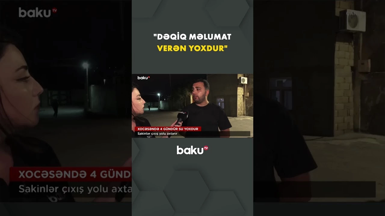 Xocəsən sakinləri nə vaxt su gələcəyini bilmir - Baku TV