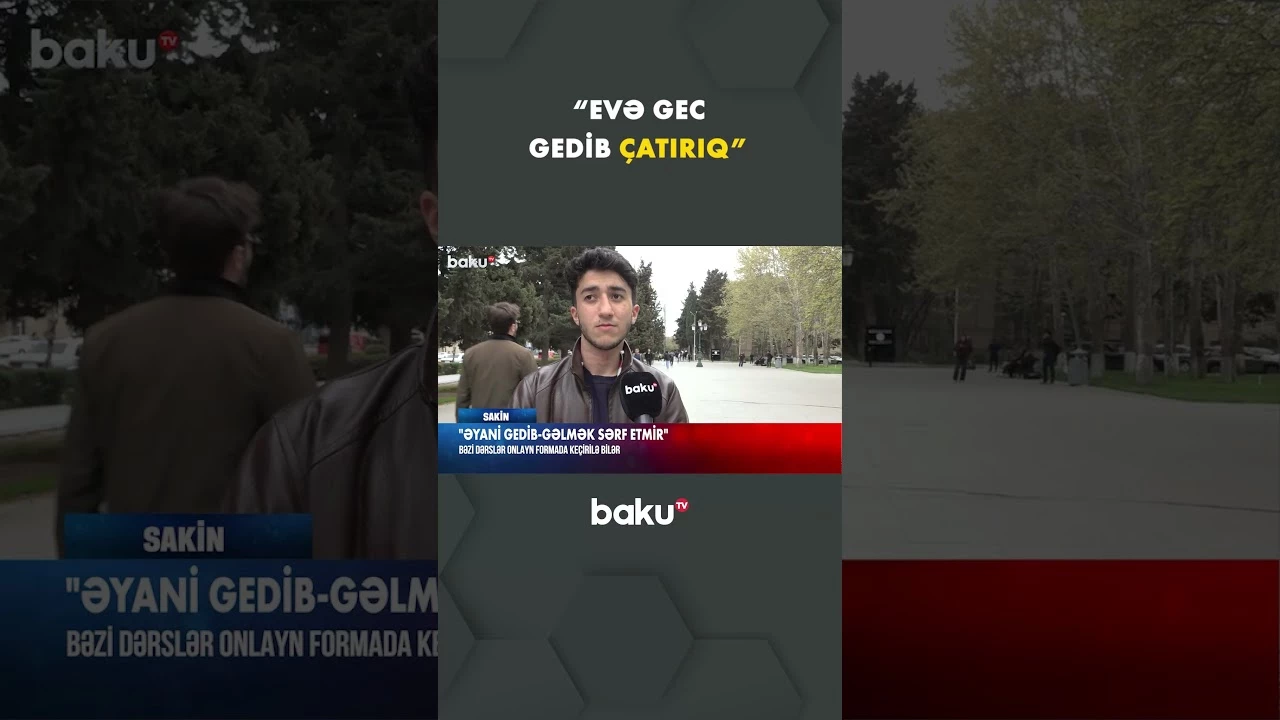 Vətəndaş yolunun uzaqlığına görə onlayn dərs sisteminin vacibliyini qeyd etdi - Baku TV