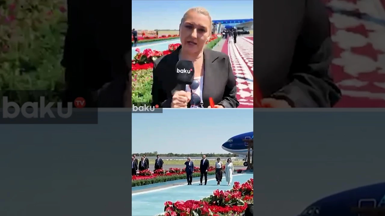 İlham Əliyev və birinci xanım Mehriban Əliyeva Buxaraya səfər edib - Baku TV