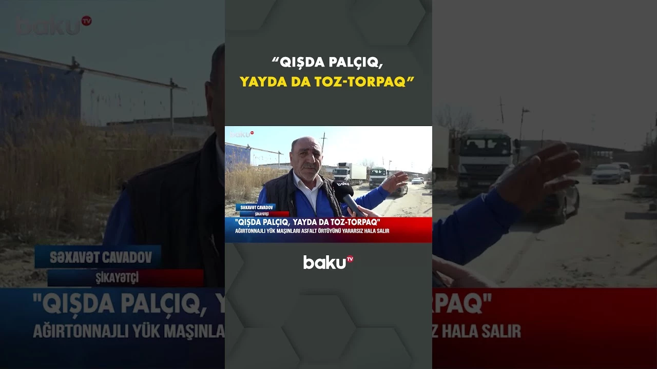 Asfalt dağılır, hər yeri su basır! - Baku TV