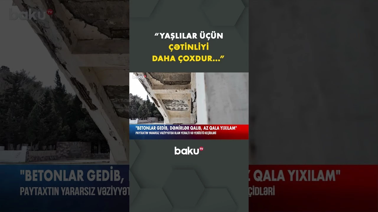 İllərlə yararsız vəziyyətdə qalan körpü - Baku TV