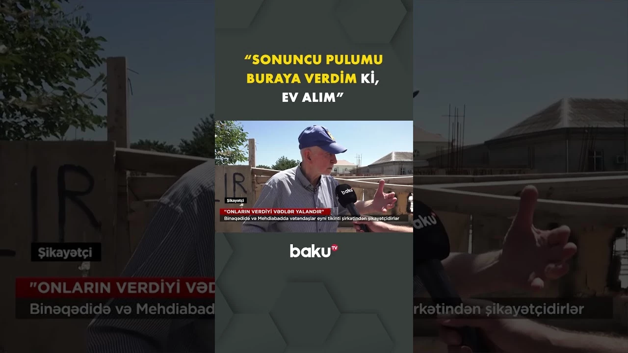 Aylarla problem yaşayan sakin danışdı - Baku TV