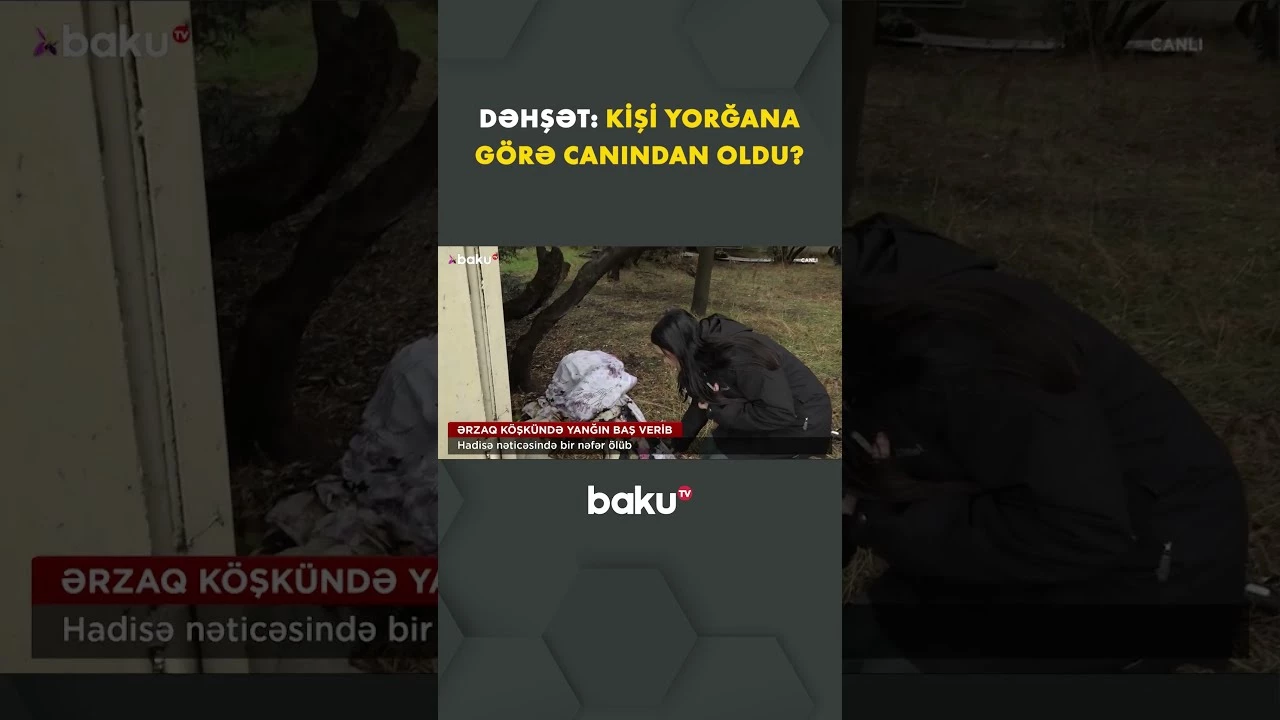 Xətaidə ərzaq köşkündə faciə ilə nəticələnən yanğın | Əməkdaşımız hadisə yerində - Baku TV
