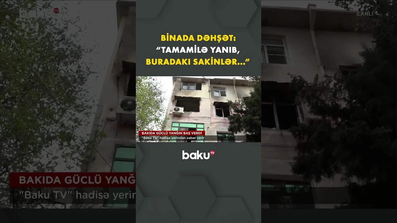 Bakıda binada güclü partlayış baş verdi | Əməkdaşımız hadisə yerində - Baku TV