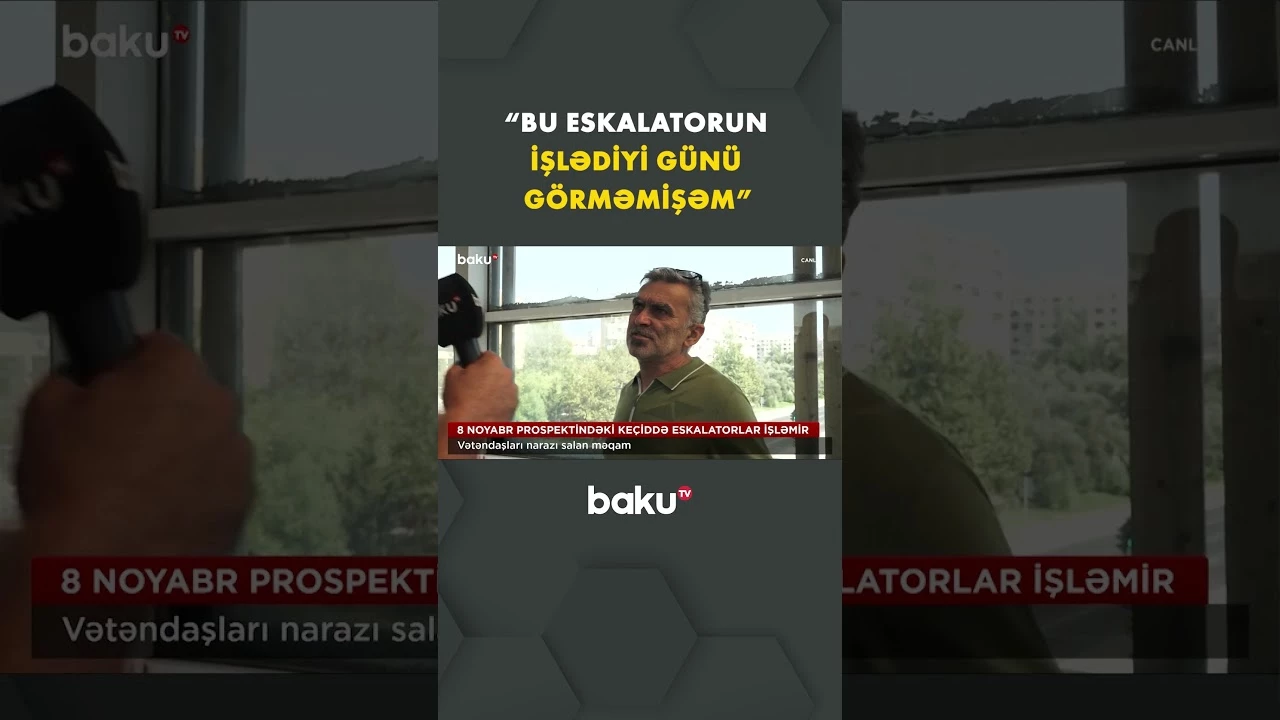 8 Noyabr prospektində xaos - Baku TV