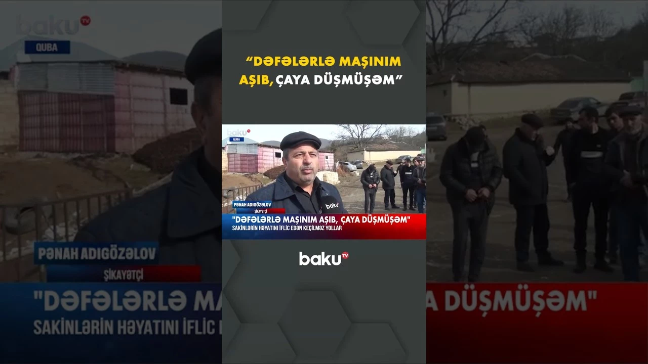 Kənd sakinlərini boğaza yığan problem - Baku TV