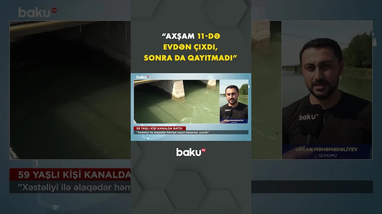 Bərdədə batan kişinin qohumu danışdı - Baku TV
