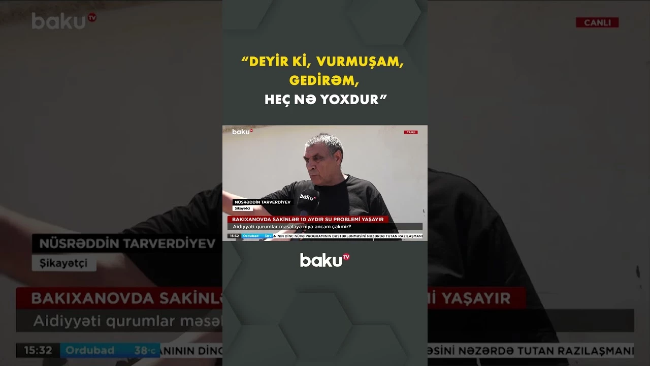 Bakıxanovda sakinlər çıxılmaz durumda - Baku TV