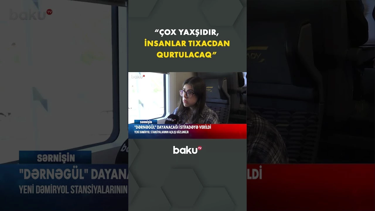 Yeni açılan stansiya ilə bağlı təəssüratlar - Baku TV