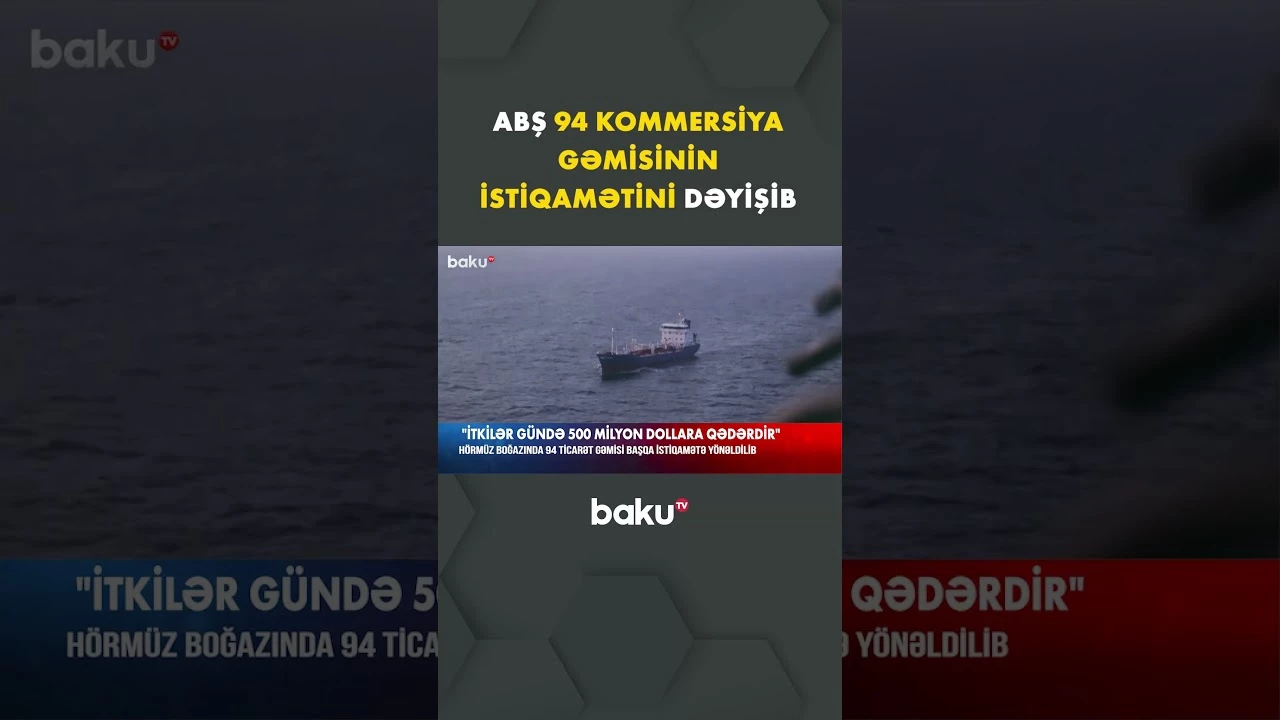 ABŞ kommersiya gəmilərinin hərəkət planını dəyişib - Baku TV