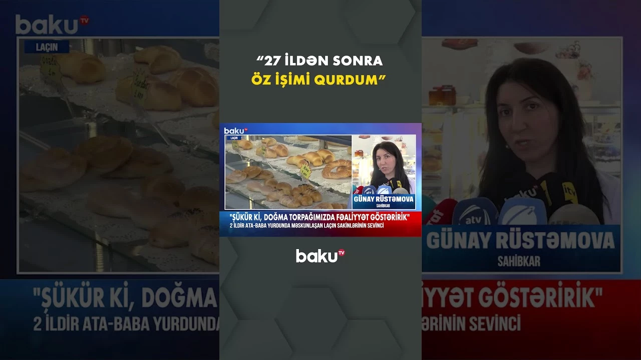 Ata-baba yurdunda öz işini quran Laçın sakini - Baku TV