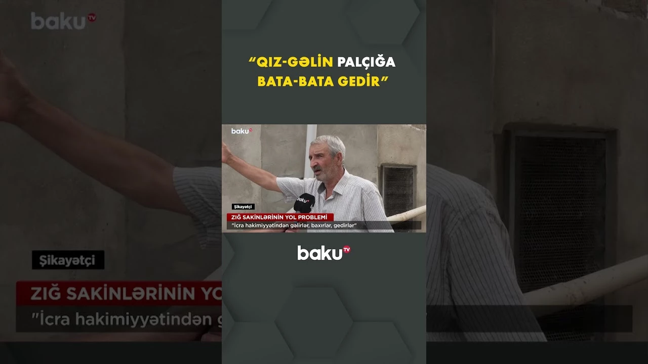 Zığda keçilməz yollar sakinləri bezdirib - Baku TV