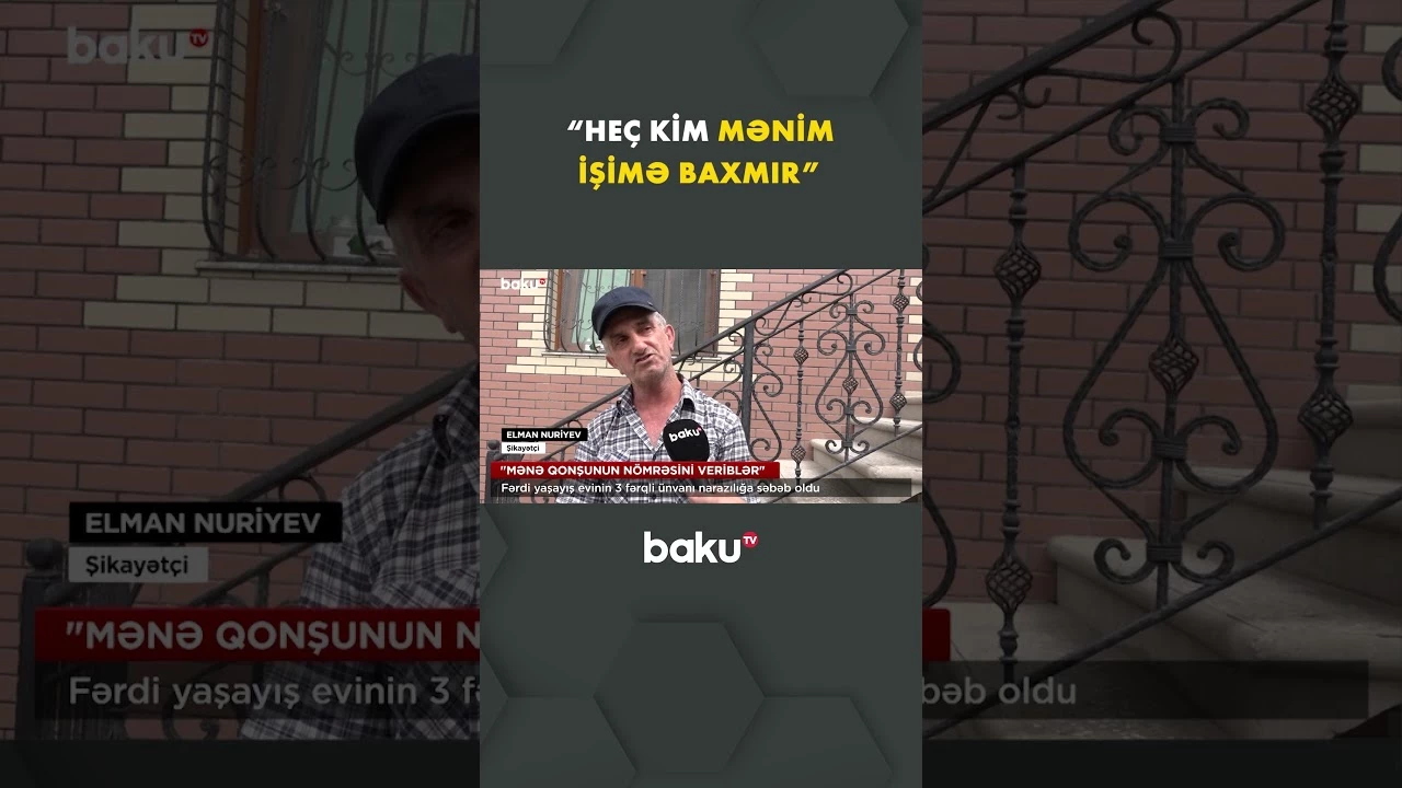 Ev sahibi dərdini Baku TV-yə danışdı - Baku TV