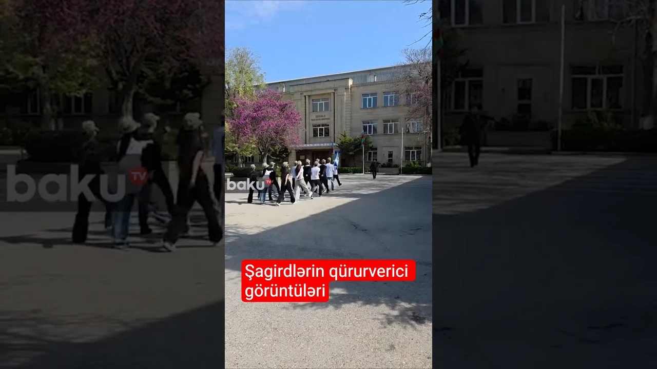 236 saylı məktəbdə şagirdlər “Mehter Marşı” sədaları altında addımlayıblar - Baku TV