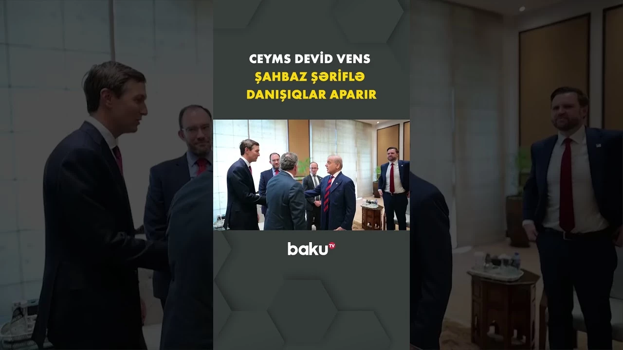 Ceyms Devid Vens Şahbaz Şəriflə danışıqlar aparır - Baku TV