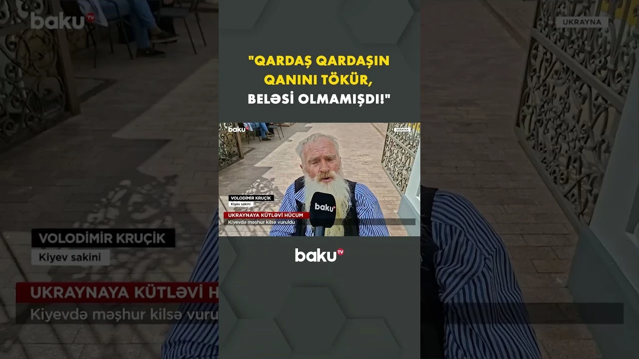 Kiyevdə məşhur kilsə vuruldu - Baku TV