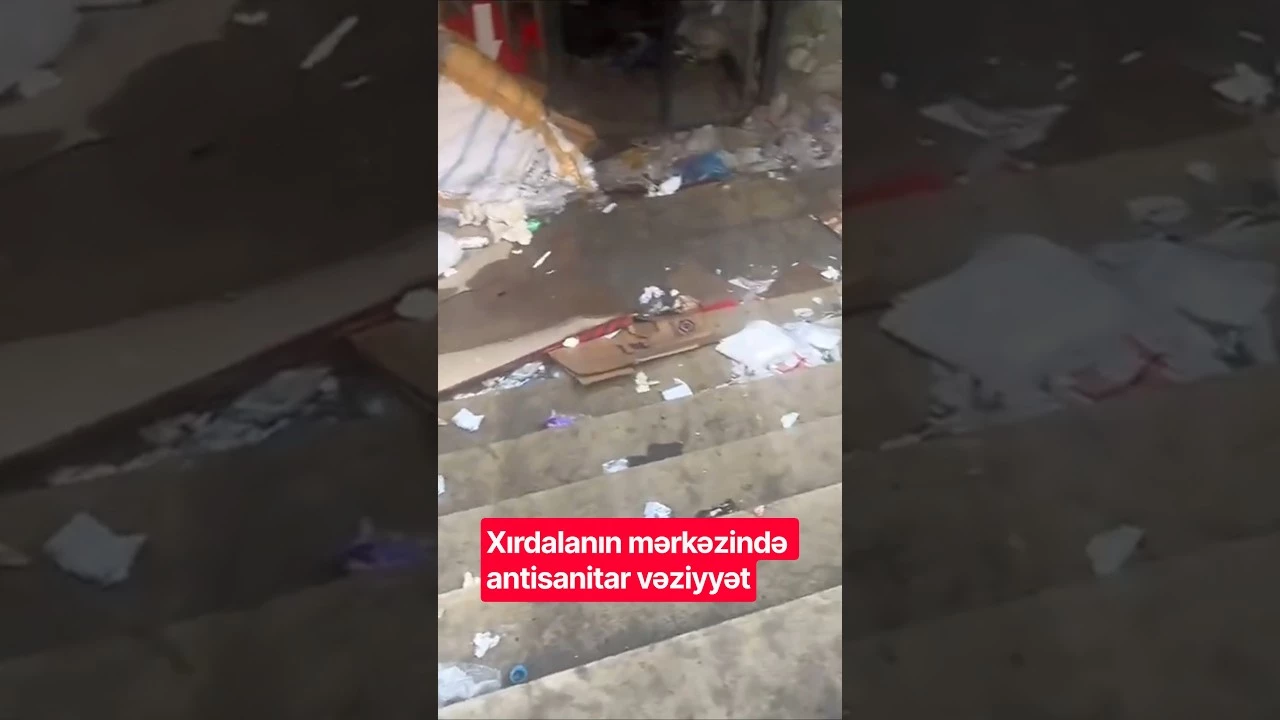 Xırdalanın mərkəzində antisanitar vəziyyət - Baku TV