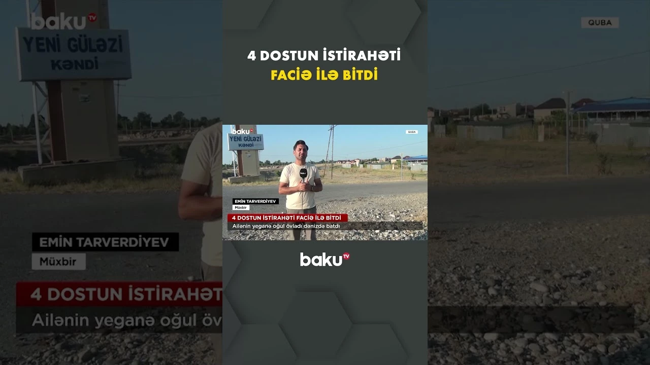 Quba sakini Xəzər dənizində boğuldu - Baku TV