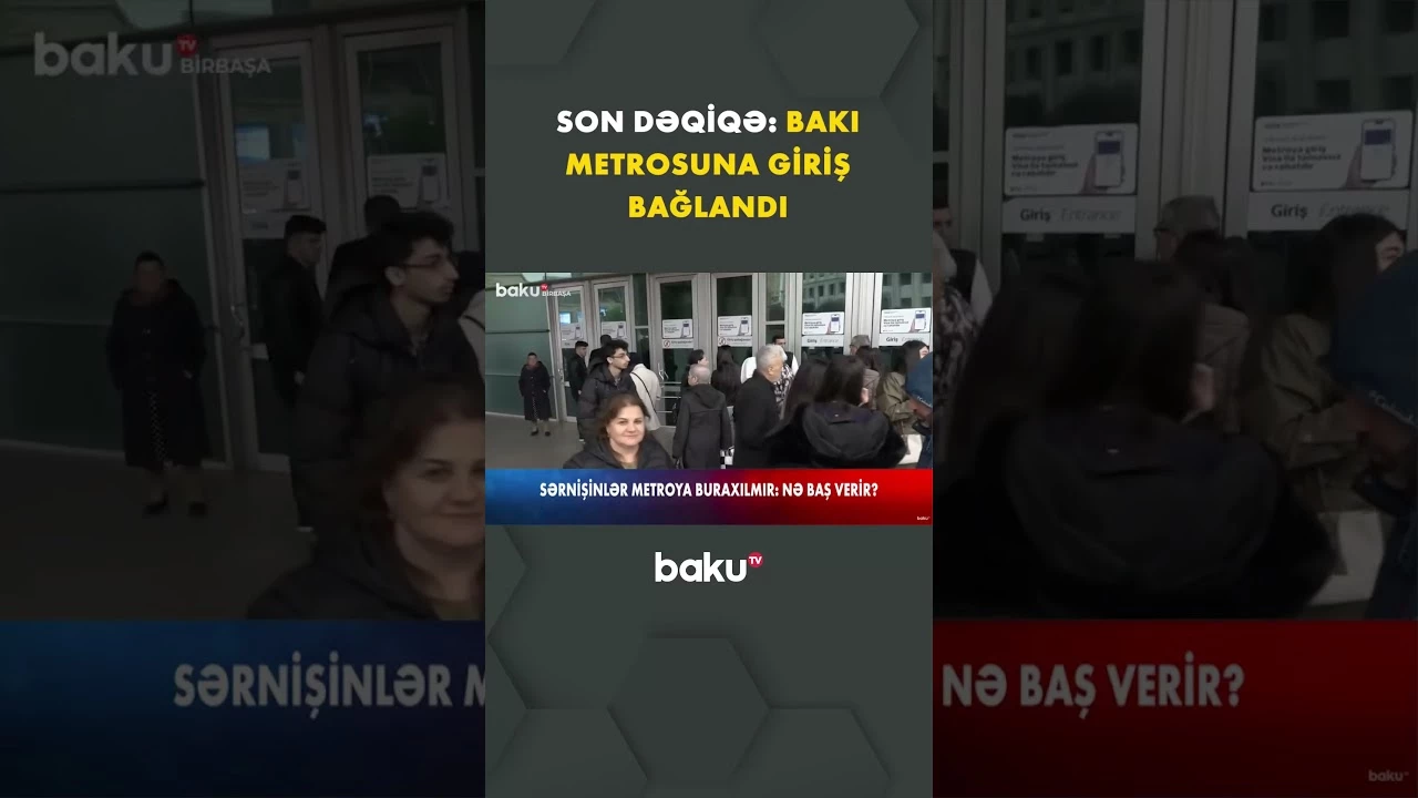 Bütün stansiyalar boşaldıldı | “28 May”dan bağlantı - Baku TV