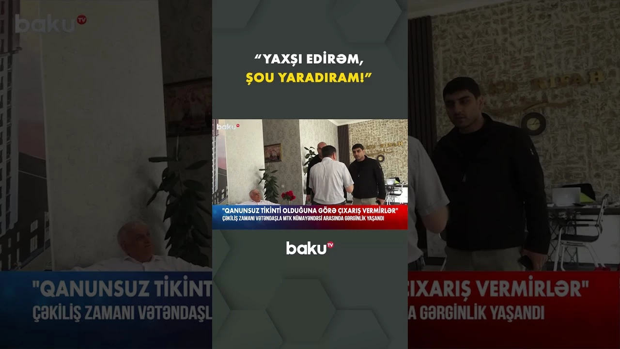 Vətəndaşla MTK nümayəndəsi arasında gərginlik - Baku TV