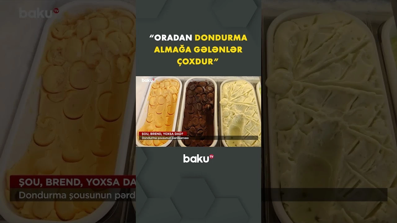 Türk fenomen Bakıda dondurma şousu ilə gündəm oldu - Baku TV