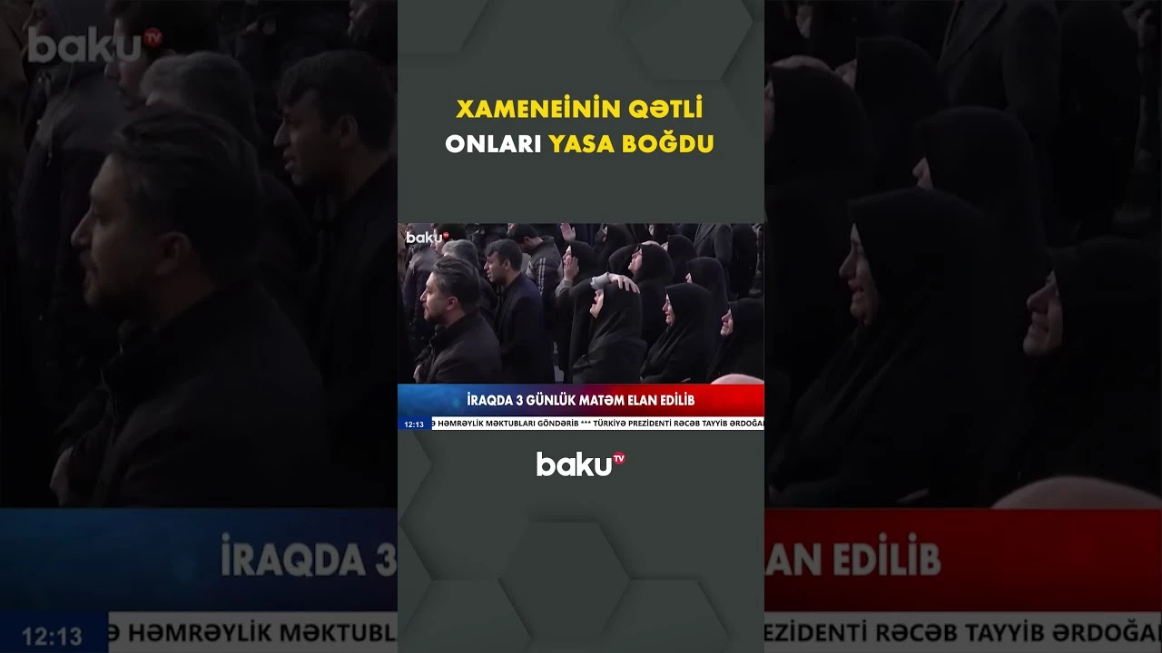 Xameneinin öldürülməsi ilə bağlı daha bir ölkədə matəm elanı - Baku TV