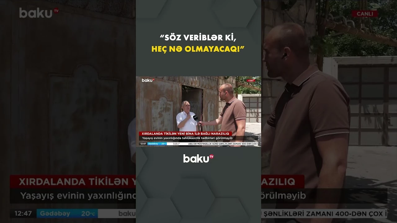 Hər gün ölümlə üz-üzə olan sakin - Baku TV
