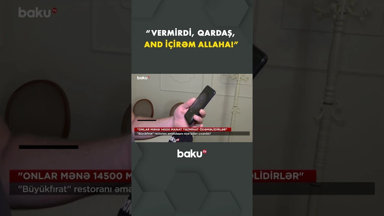 Restoranda baş verənlərlə bağlı iddia aranı qarışdırdı - Baku TV