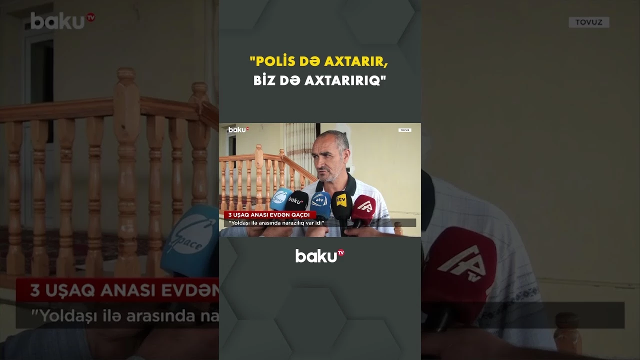 Ailə 3 uşaq anasından xəbər gözləyir - Baku TV