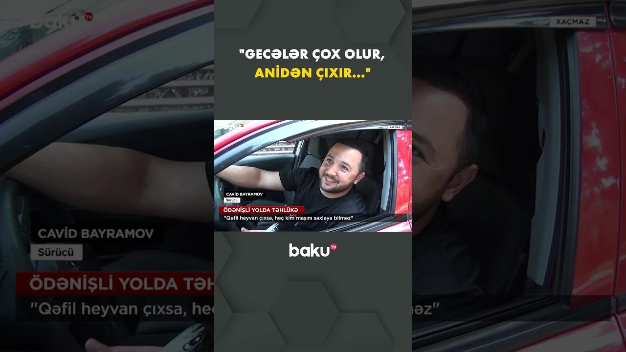 Yolda qəfil təhlükə - Baku TV