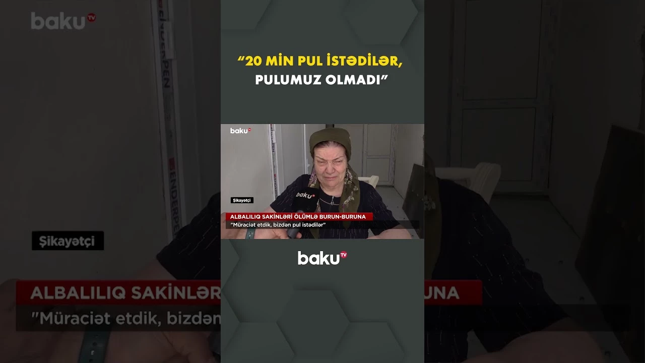 Albalılıq sakinlərinin əsas problemi - Baku TV