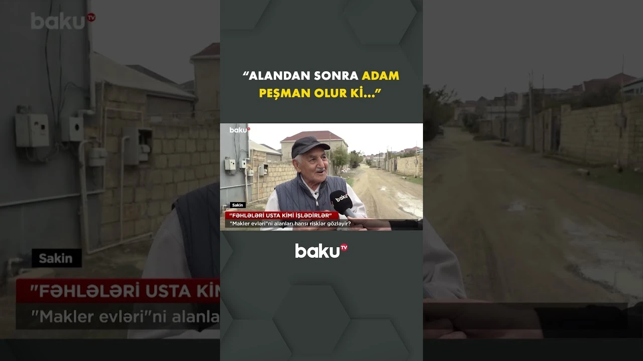 Bu evləri alanlar risk altındadır - Baku TV