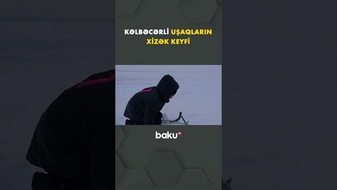 Kəlbəcərli uşaqlar qarın sevincini yaşayır - Baku TV