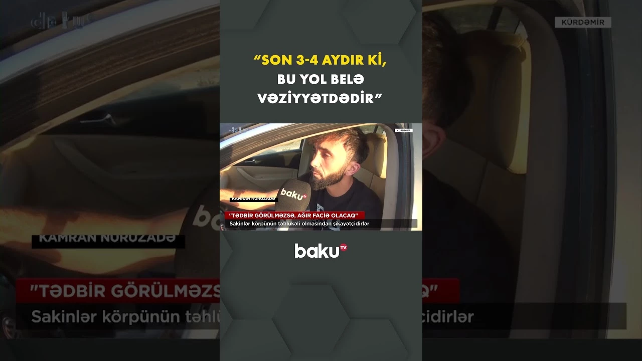 Bu körpü hər an uça bilər! - Baku TV