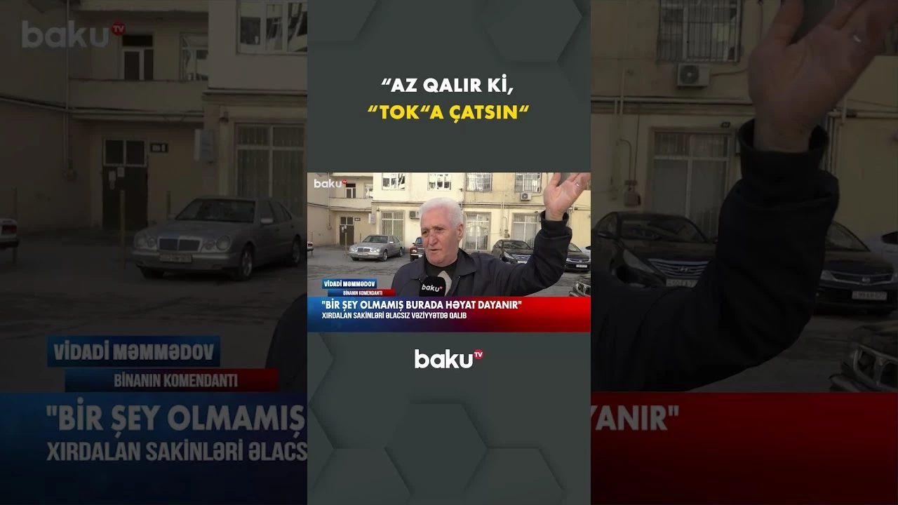 Bina sakinləri əlacsız durumda - Baku TV