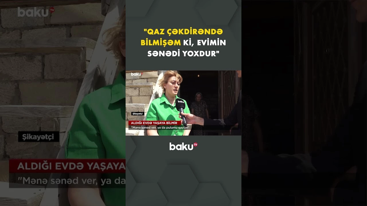 Evə qaz çəkdirən sakin sənəd problemini sonradan öyrəndiyini deyir - Baku TV